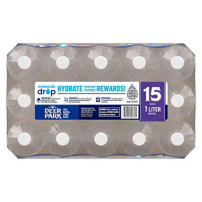 1 Liter Bottled Water, Single