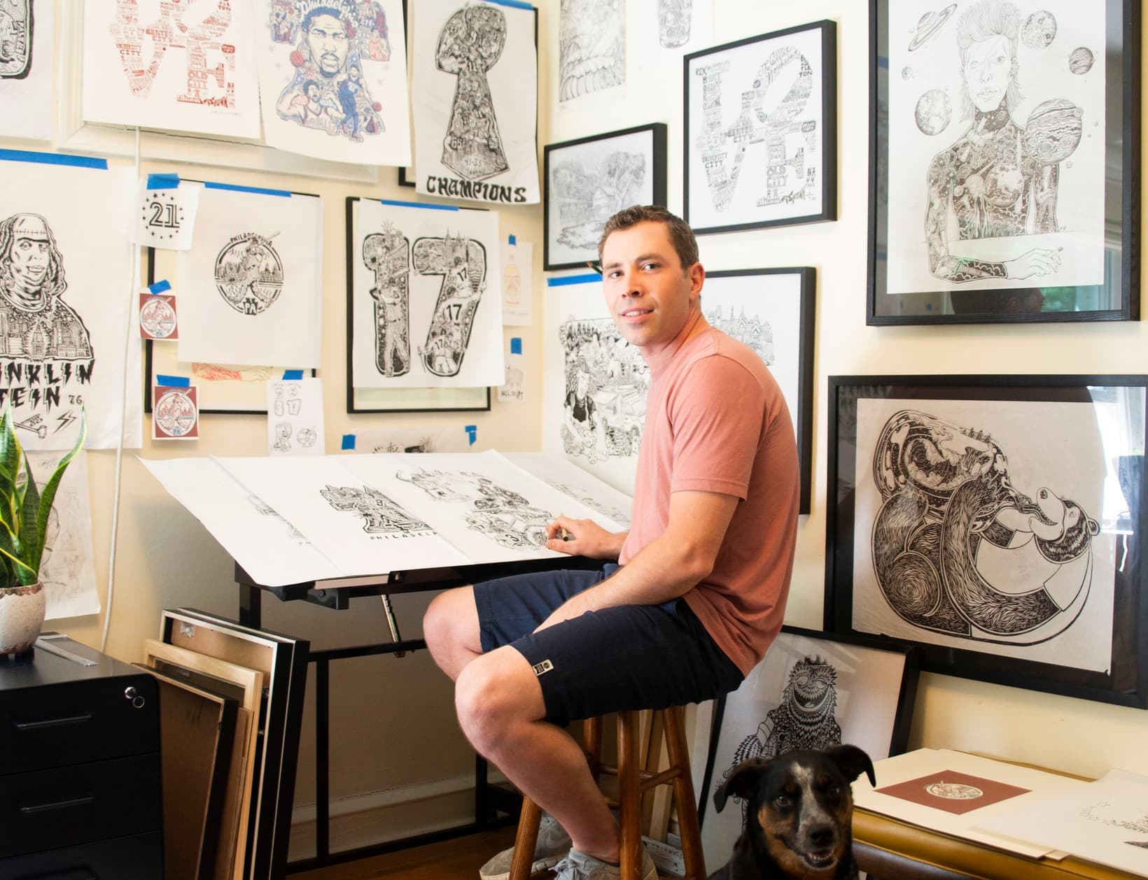 Paul Carpenter in his studio