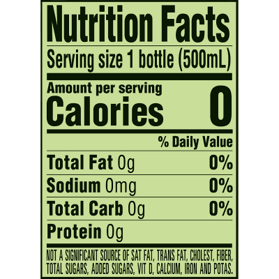Deer Park Sparkling Zesty Lime Product Detail 500mL single nutrition facts
