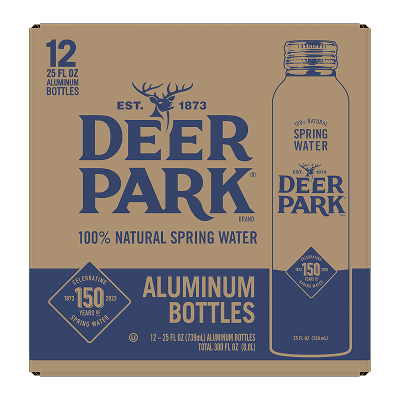 25 fl oz Aluminum Bottled Water, Single