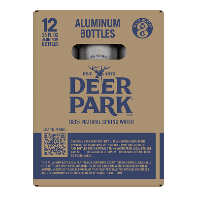 25 fl oz Aluminum Bottled Water, Single