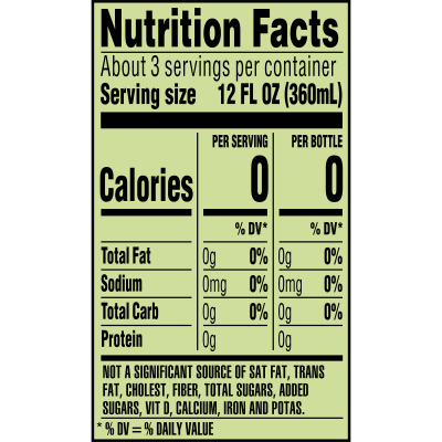 Deer Park Sparkling Zesty Lime Product Detail 1L single nutrition facts