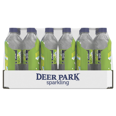 Deer Park Sparkling Zesty Lime Product Detail 500mL 24 pack front view
