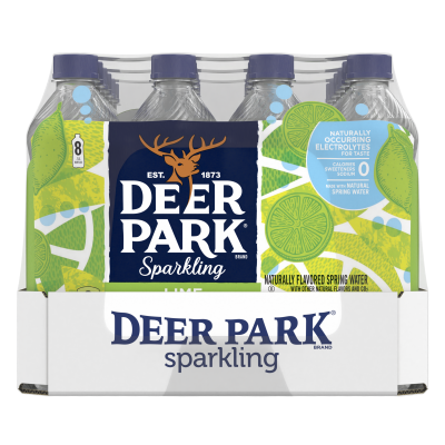 Deer Park Sparkling Zesty Lime Product Detail 500mL 24 pack right view