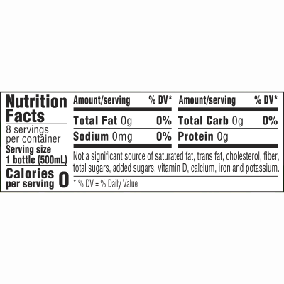 Deer Park Sparkling Zesty Lime Product Detail 500mL 8pack nutrition fact