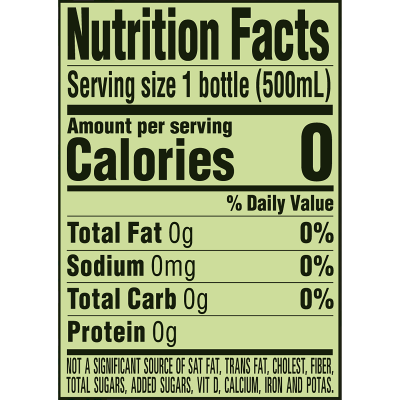Deer Park Sparkling Zesty Lime Product Detail 500mL single nutrition facts