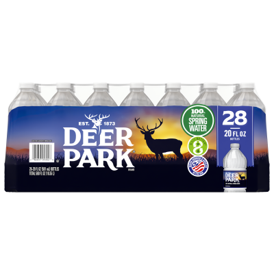 Deer Park Spring water product detail 20oz 28pack front view