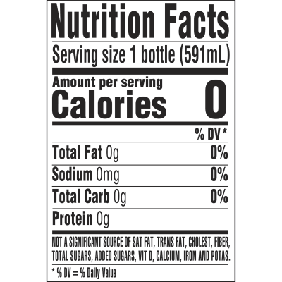 Deer Park Spring water product detail 20oz single nutrition fact