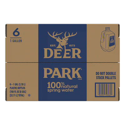 Deer Park Distilled water1 Gallon - 6 pack - top image
