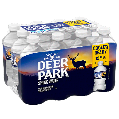 Deer Park Spring water product detail 12 fl oz - 12 pack - center left