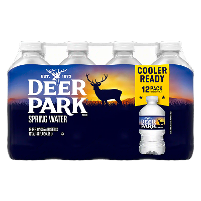 Deer Park Spring water product detail 12 fl oz - 12 pack - center flat