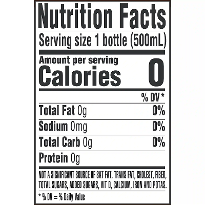 Deer Park Distilled water1 Gallon - 6 pack - nutrition facts