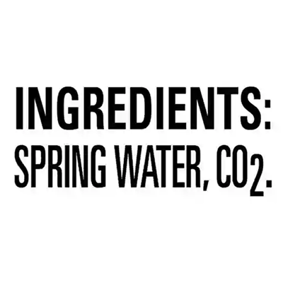 Deer Park Sparkling Simply bubbles Product Detail 1L - 12 pack - ingredients